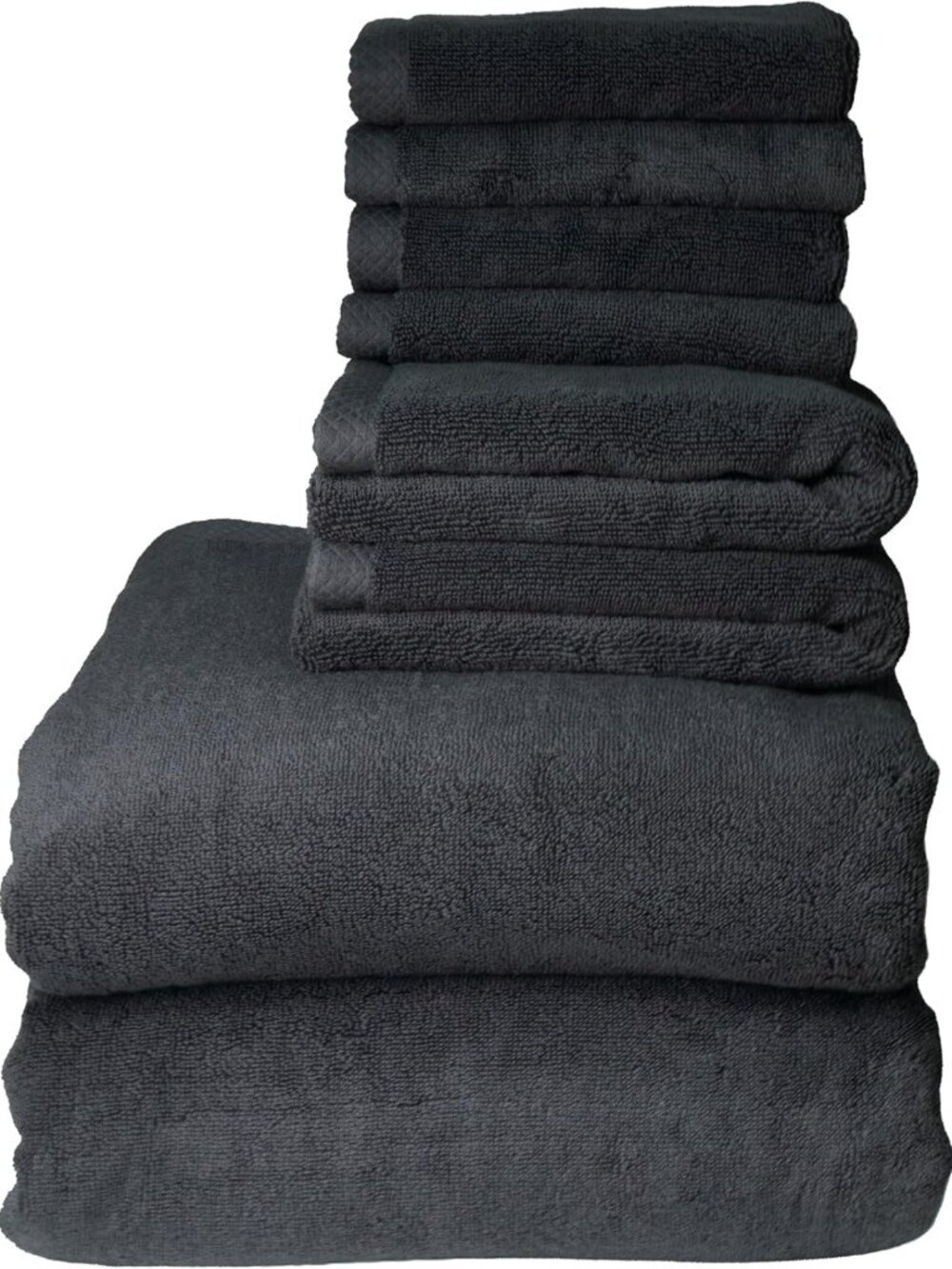 Luxurious Egyptian Cotton 8-Piece Bath Towel Set, Oversized Sheets & Soft Towels